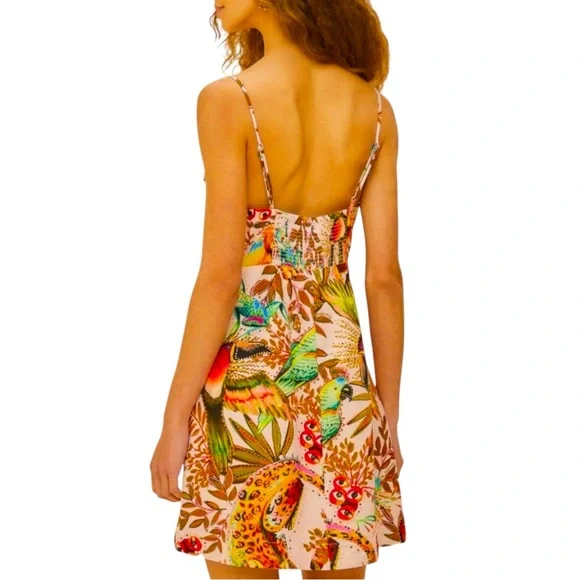 NWT FARM Rio Into The Jungle Dress Size S - Picture 4 of 12